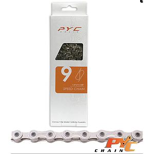 ** 9 SPEED SILVER CHAIN 1/2 X 3/32  116L