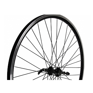 **700c REAR QR V-BRAKE WHEEL  BLACK SCREW ON