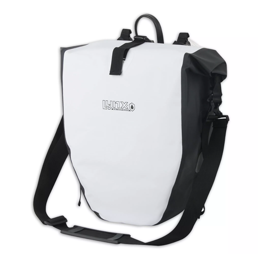 **LYNX ROCKY XL SINGLE PANNIER BAG 25LTR WHITE
