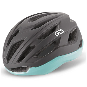 **GES HUEZ HELMET BLACK/CELESTE M  (54-58)
