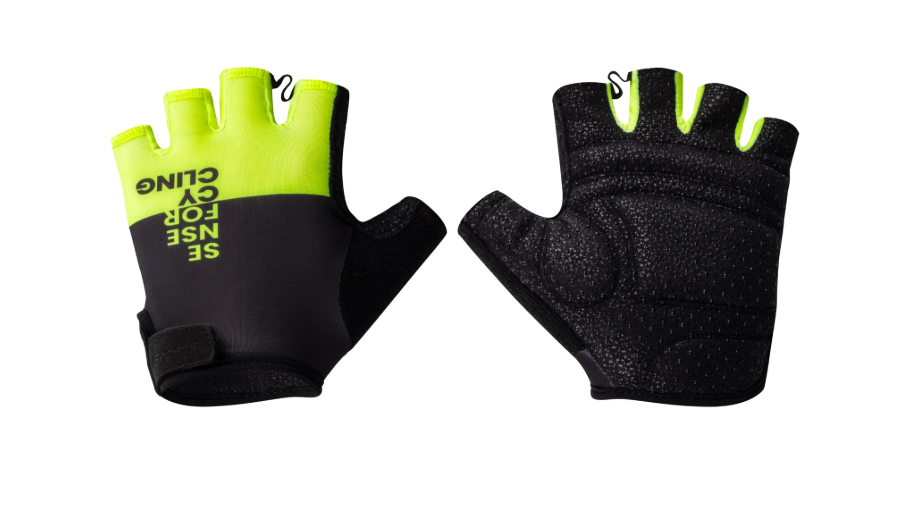 FORCE FINE MITTS M, BLACK/FLUO
