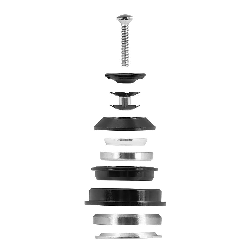 FORCE HEADSET F TAPER 1 1/8''-1 1/2'' SEMI-INT. 55MM, BL