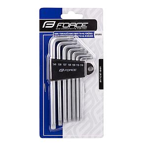 SET OF 7 TORX WRENCHES FORCE T10-40, IN HOLDER TOOL