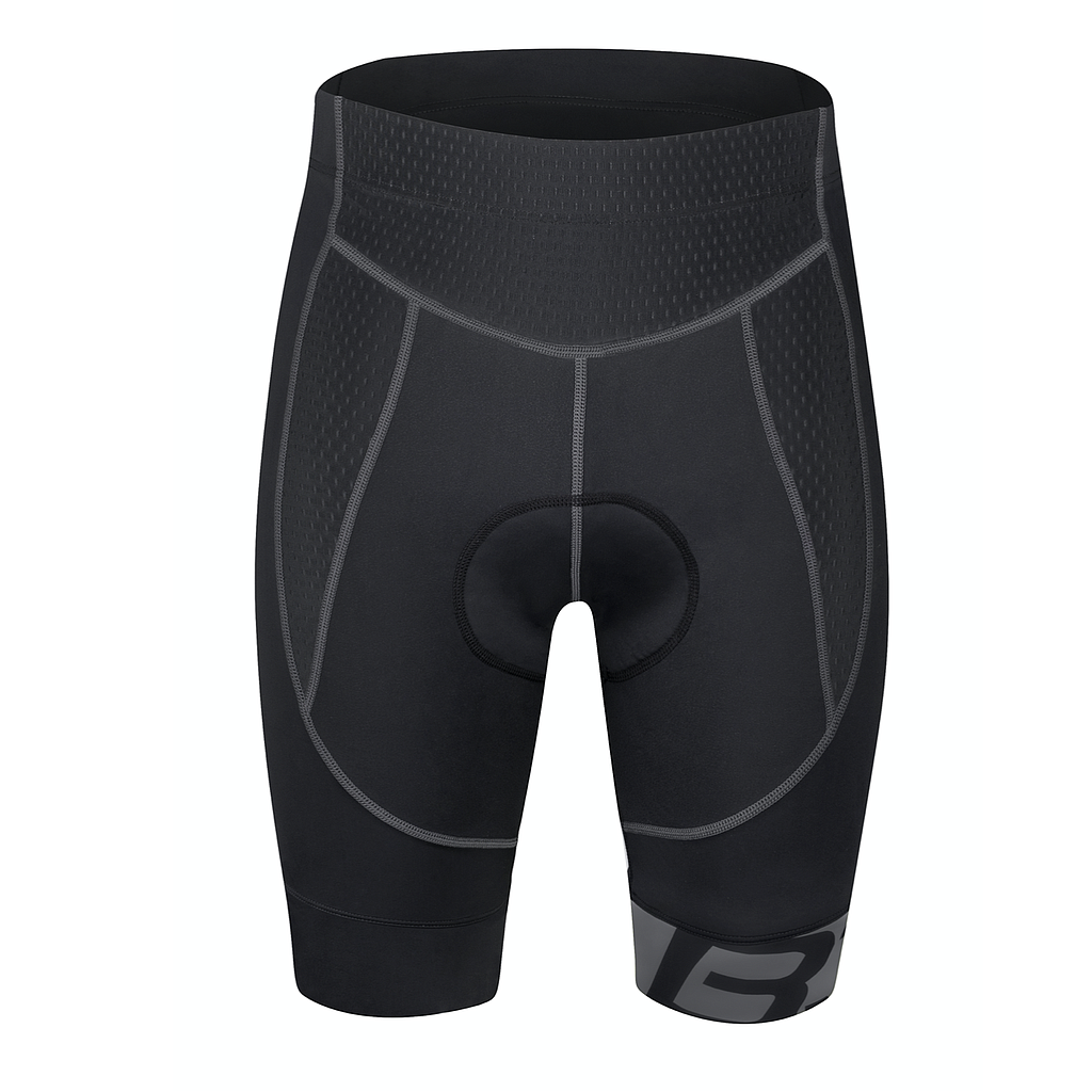 **FORCE B30 WAIST SHORTS  WITH PAD,BLACK-GREY M