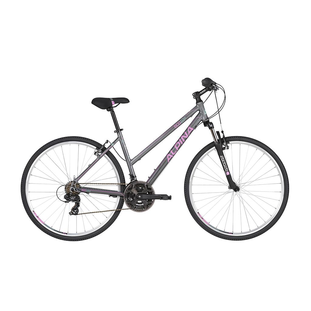 ALPINA ECO LC10 S LADIES HYBRID CROSS BIKE GREY/PINK