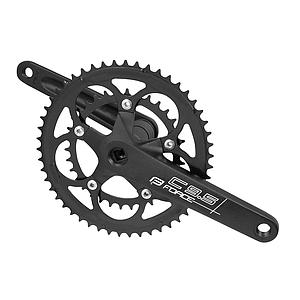 **FORCE ROAD CHAINSET BLACK 50/34T 175MM