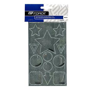 **FORCE SET REFLECTIVE STICKERS SILVER