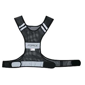 **FORCE SAFE REFLECTIVE VEST BLACK ONE SIZE