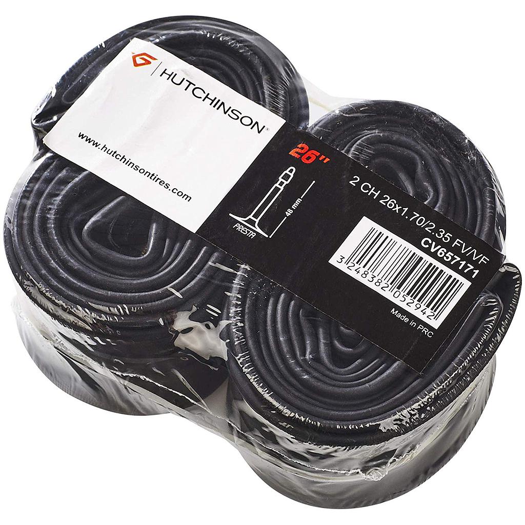 HUTCHINSON PRESTA VALVE TUBE 26 x 1.70/2.35 (TWIN PACK PRICE)