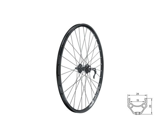 **KELLYS DRAFT FRONT WHEEL BLACK 27.5&quot;