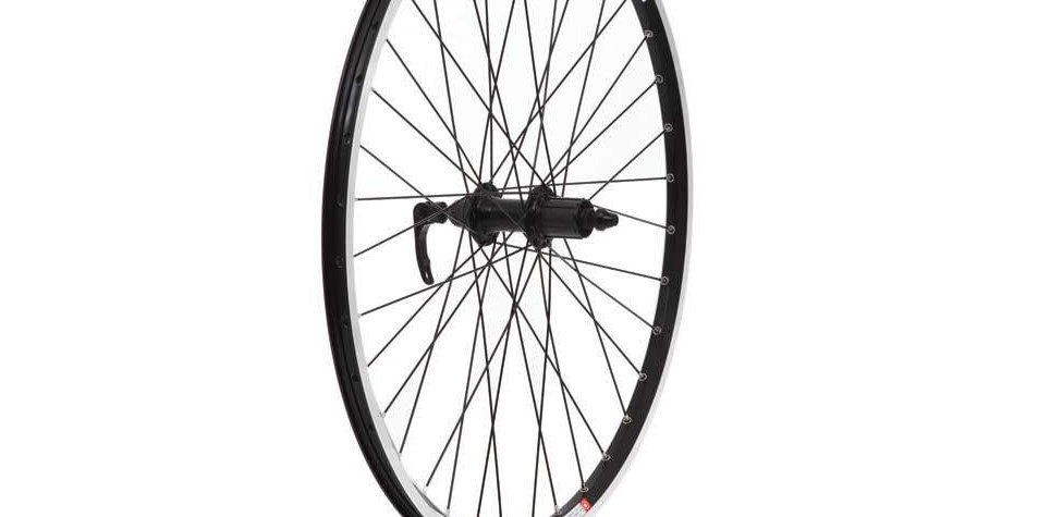 ALLOY REAR WHEEL 8/9 CASSETTE D/SKIN QR BLACK 26&quot;