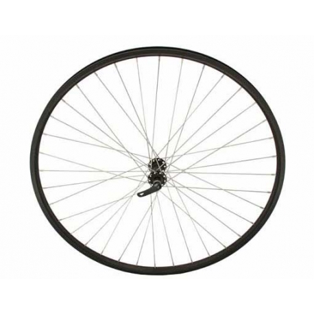 ALLOY FRONT WHEEL D/SKIN QR BLACK 700 x 35