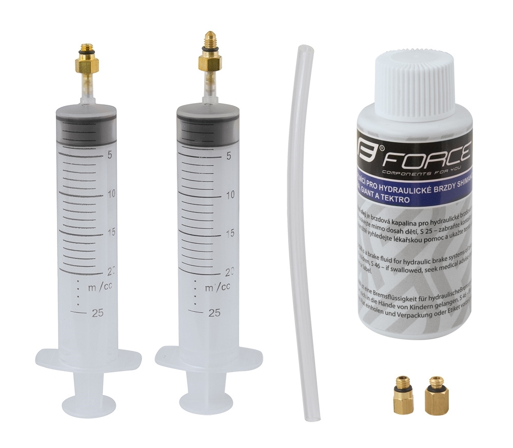 FORCE DISC BRAKE HYDRAULIC BLEED KIT SHIMANO, TEKTRO, MAGURA.