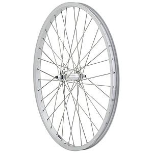 ALLOY FRONT WHEEL SILVER  26 x 1.75 D/SKIN WALL