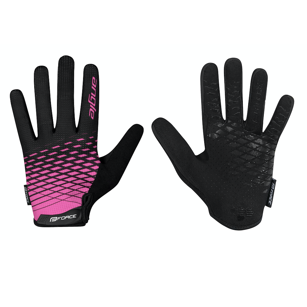 **FORCE ANGLE MTB SUMMER GLOVES LARGE PINK/BLACK