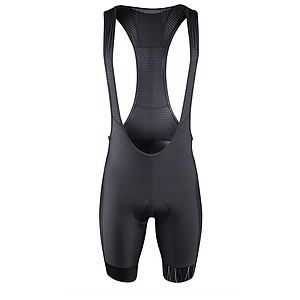 FORCE F SHINE BIBSHORTS WITH PAD, BLACK S