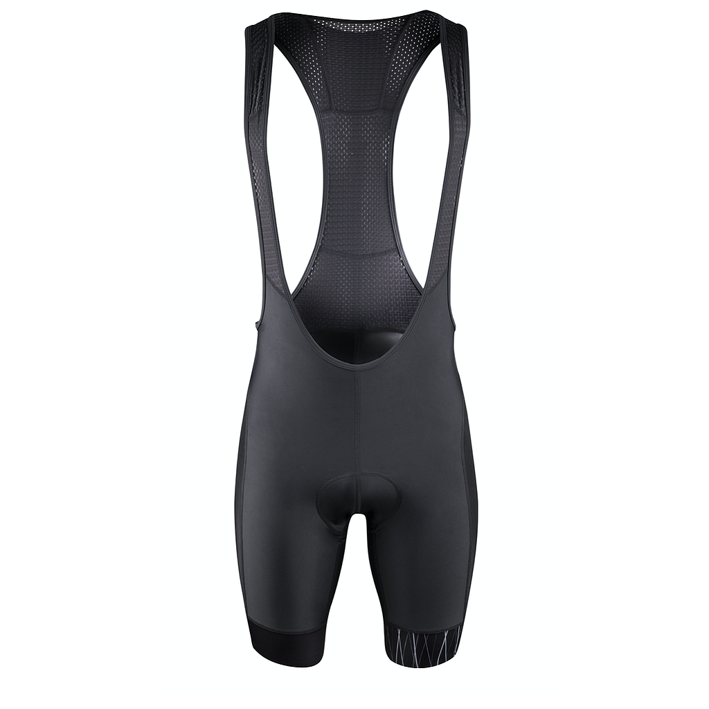 FORCE F SHINE BIBSHORTS WITH PAD, BLACK M