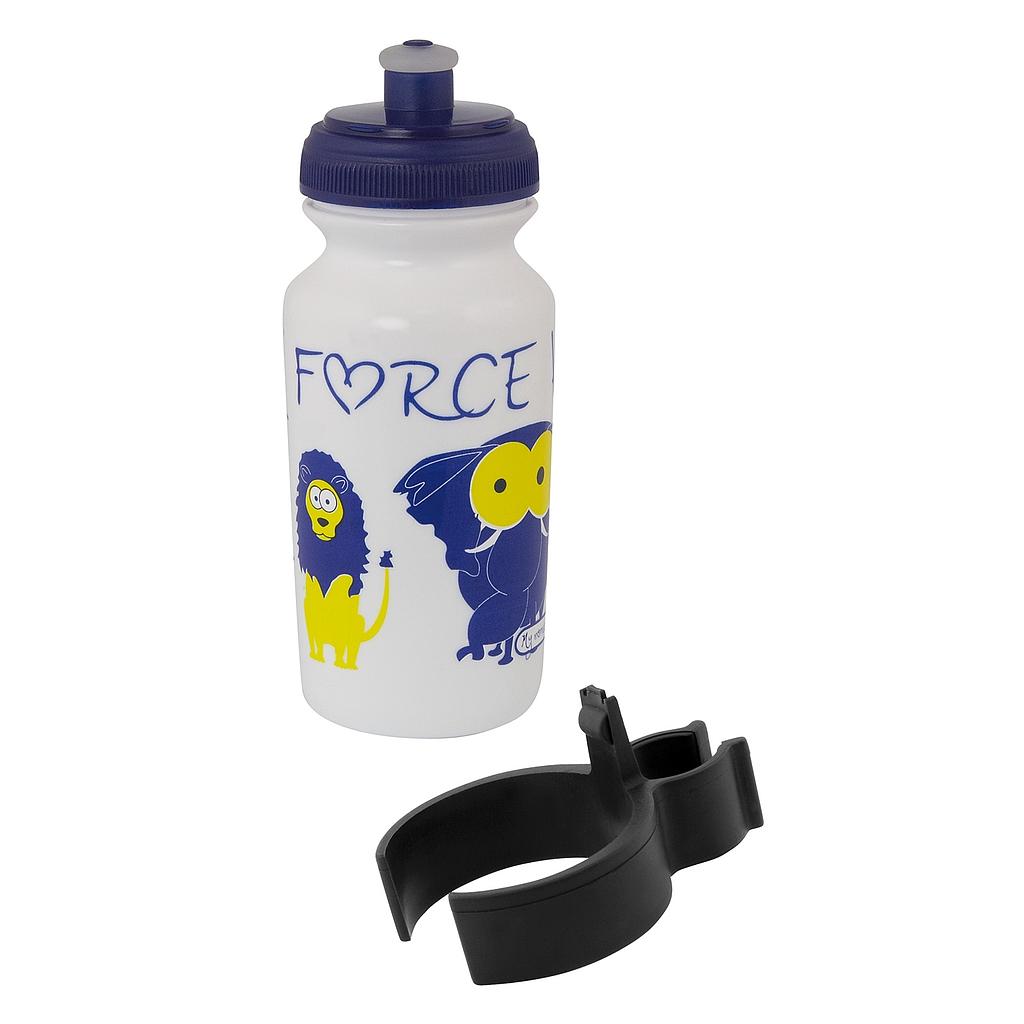 FORCE ZOO KIDS KIDS BOTTLE &amp; HOLDER WHITE 0.3L