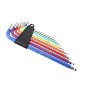 9 PCS RAINBOW HEX KEY SET