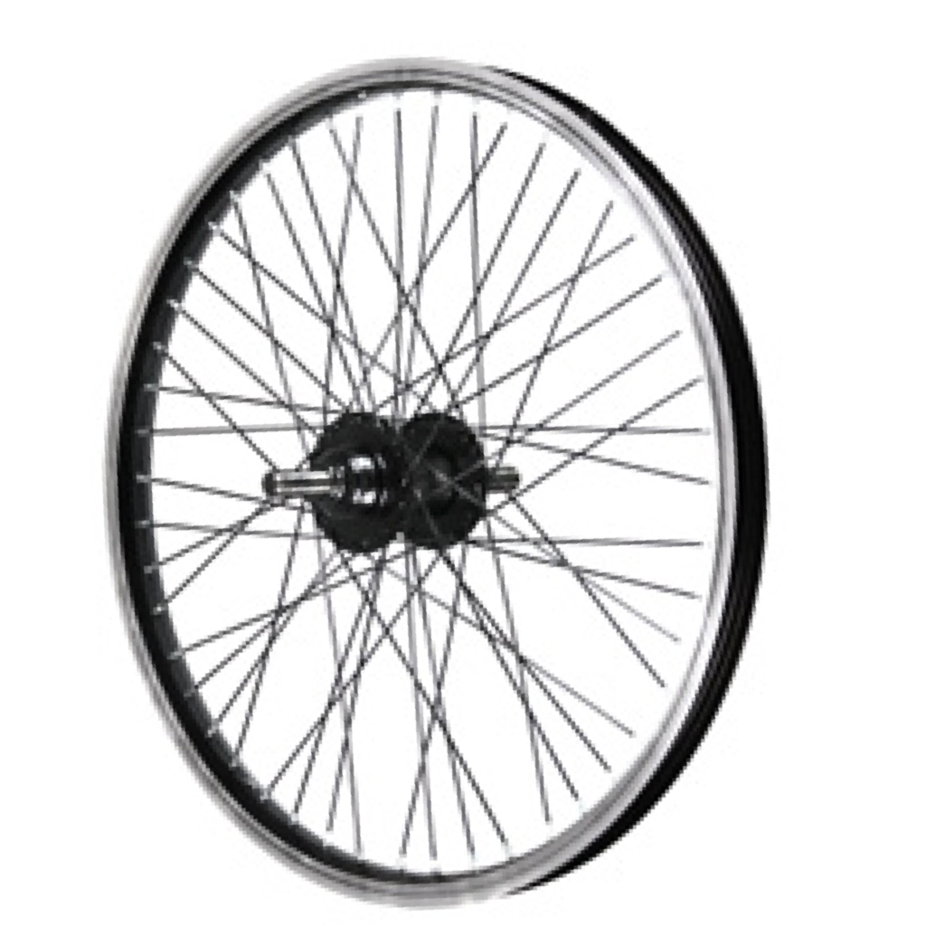 BMX FRONT WHEEL 48 SPOKE 14MM AXLE 20 X 1.75 BLACK