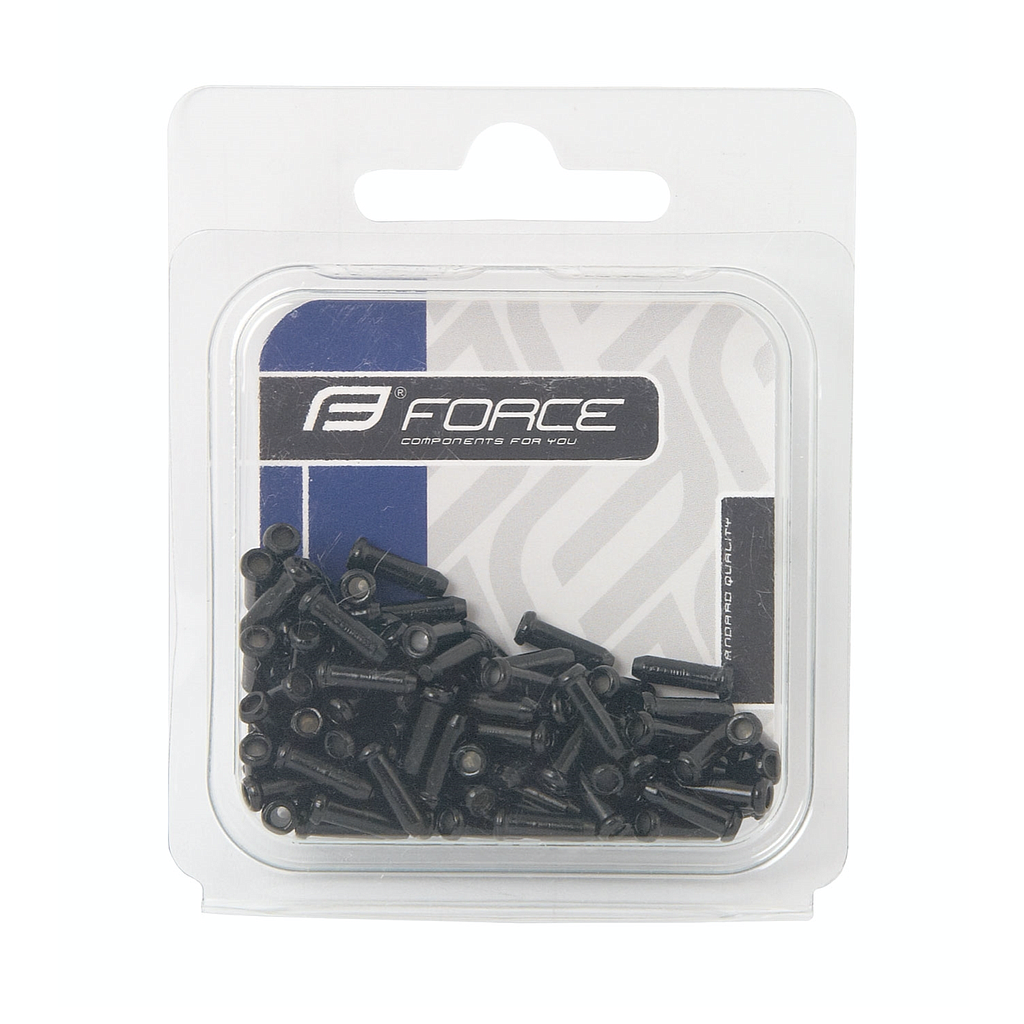 FORCE CABLE ENDS BLACK (QTY 100)