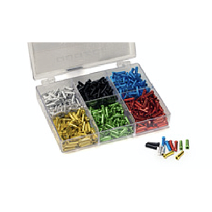 QUAXAR ASSORTED COLOURED CABLE ENDS BX