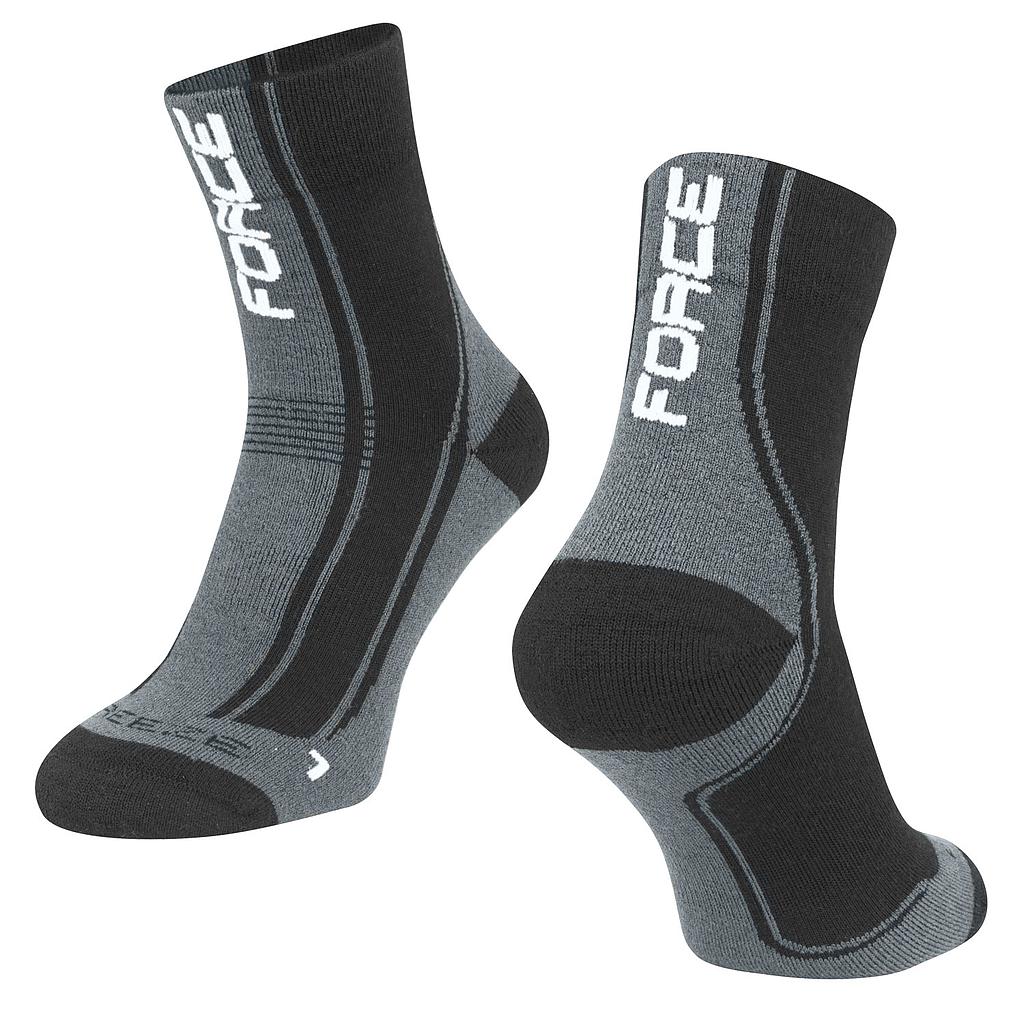 **FORCE FREEZE SOCKS BLACK/GREY L/XL