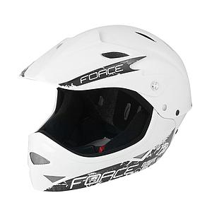 **FORCE DOWNHILL JUNIOR HELMET WHITE 54-58