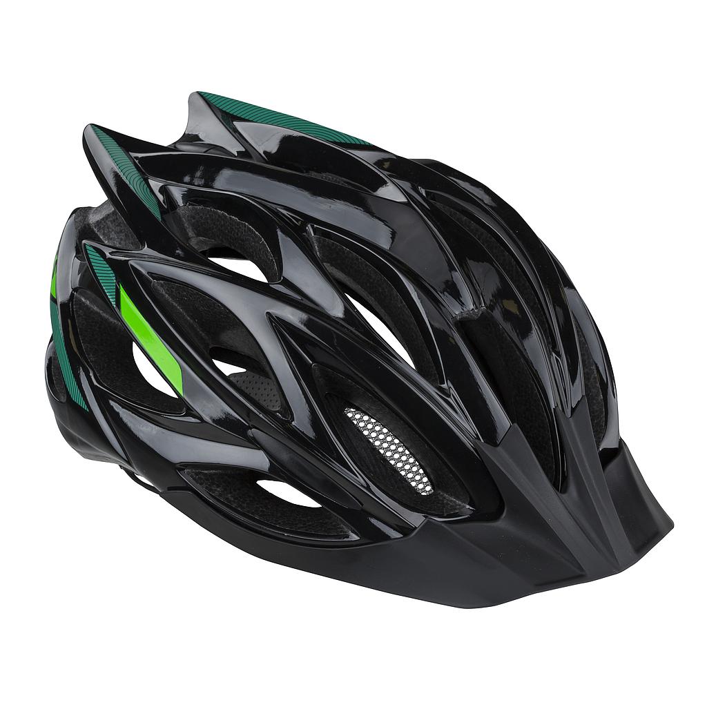 **KLS DYNAMIC HELMET BLACK/GREEN M/L