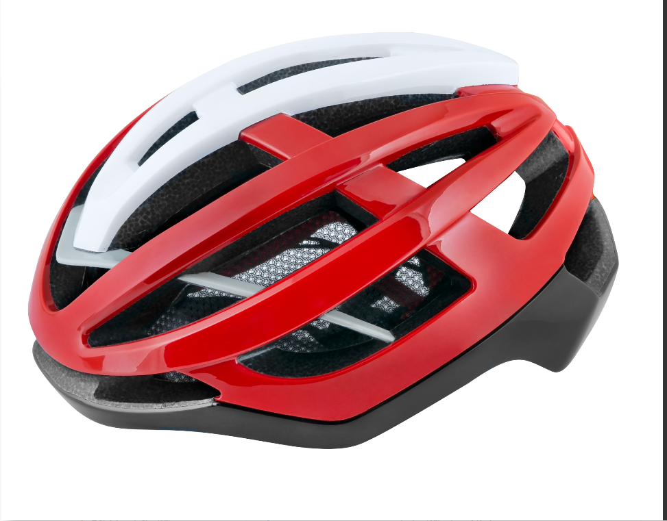 ** FORCE LYNX HELMET L-XL, BLACK RED WHITE