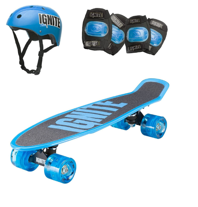 IGNITE TYRO SKATEBOARD COMBO PACK BLUE