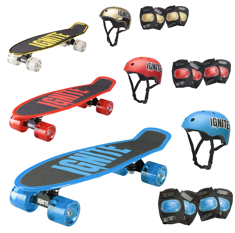 IGNITE CHROMA SKATEBOARD COMBO PACK GOLD