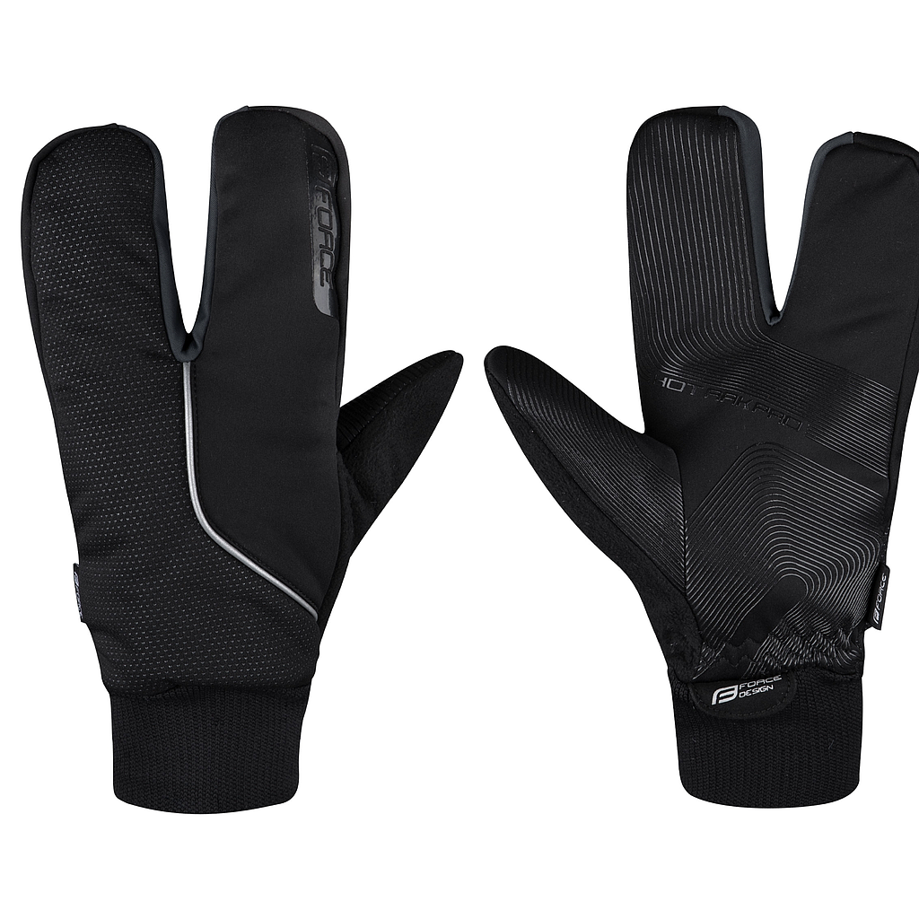 **FORCE F HOT RAK PRO WINTER GLOVES S, BLACK