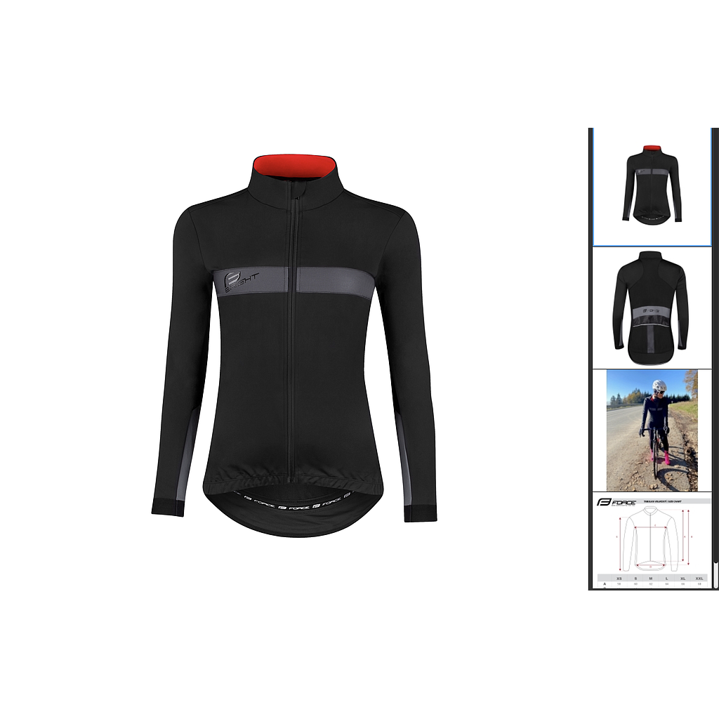 FORCE BRIGHT LADY WINTER JACKET M ,BLACK