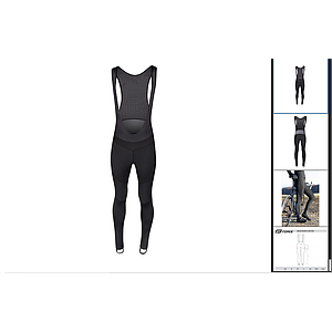 FORCE BRIGHT LADY BIBTIGHTS WITHOUT PAD BLACK M