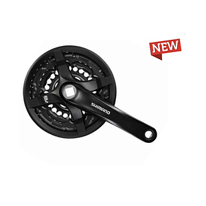 **SHIMANO FC-TY501   CHAINSET BLACK 48/38/28 T