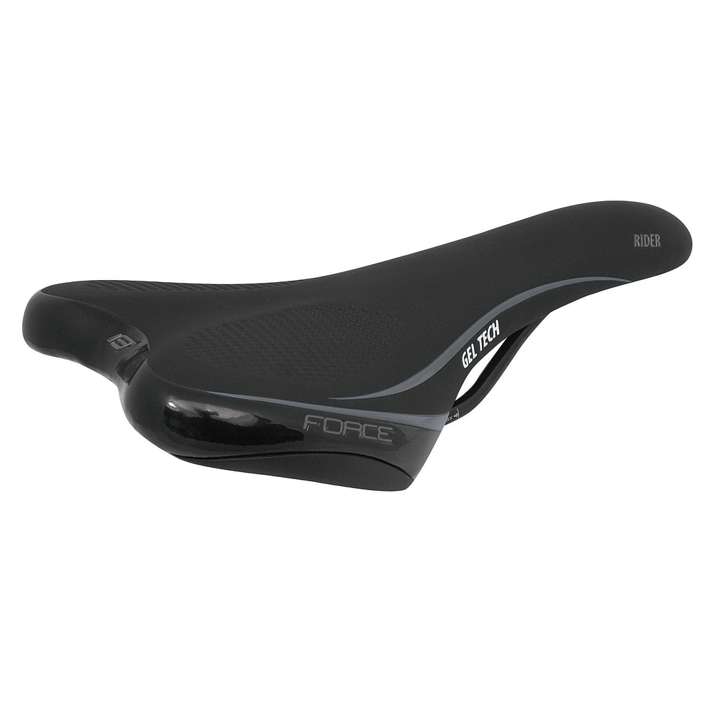 FORCE RIDER GEL TECH SADDLE , BLACK