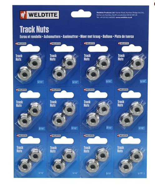 WELDTITE 5/16 TRACK NUTS (1 PAIR )