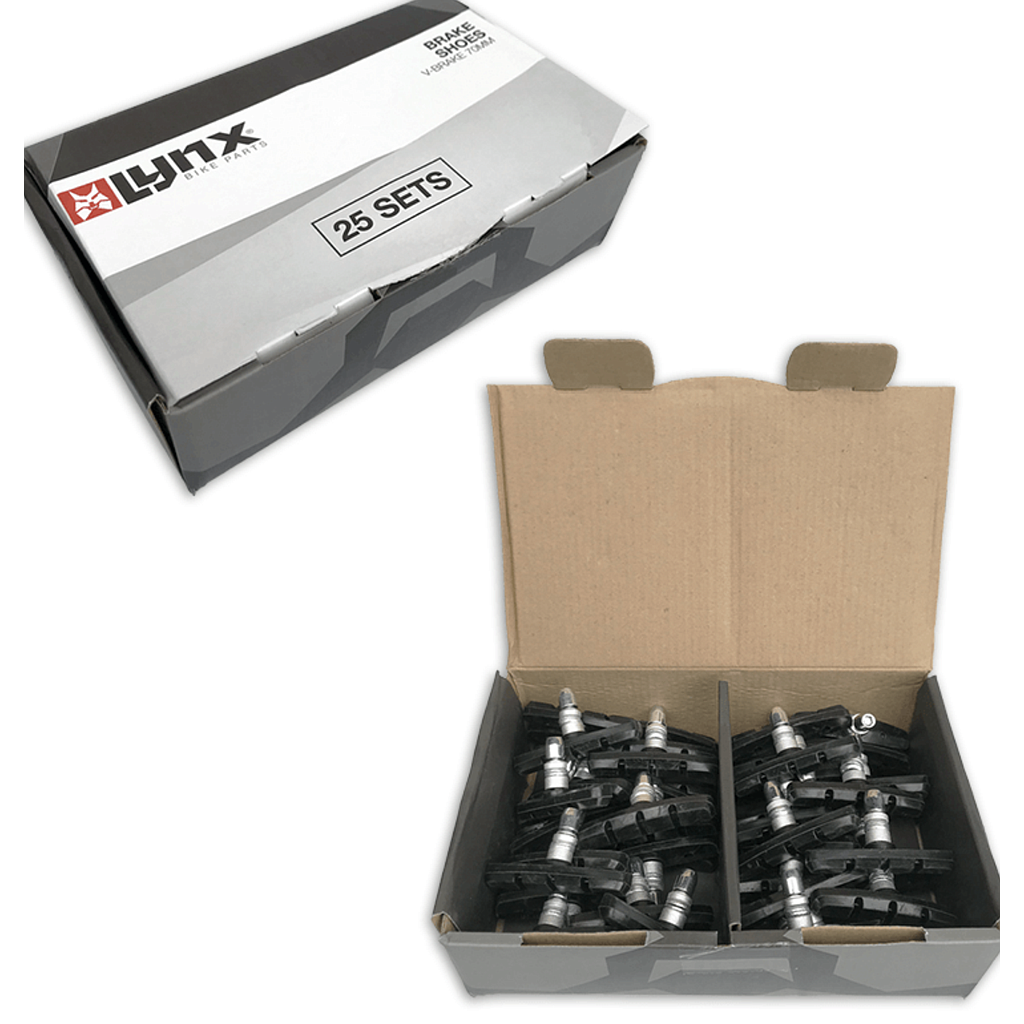 LYNX V-BRAKE PADS 70mm OEM  (25 PAIRS)