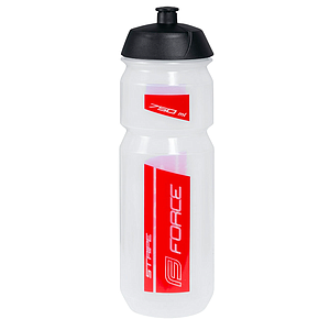 **FORCE STRIPE 0.75L DRINK BOTTLE TRANSPARENT RED