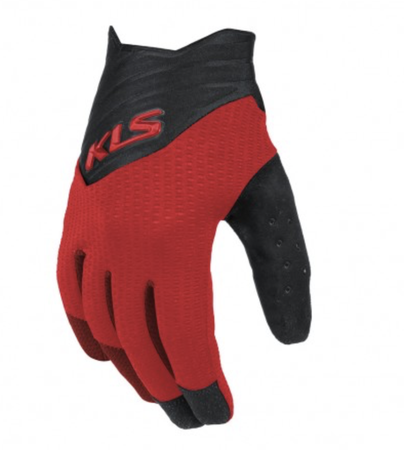 **KLS CUTOUT LONG FINGER GLOVES M RED