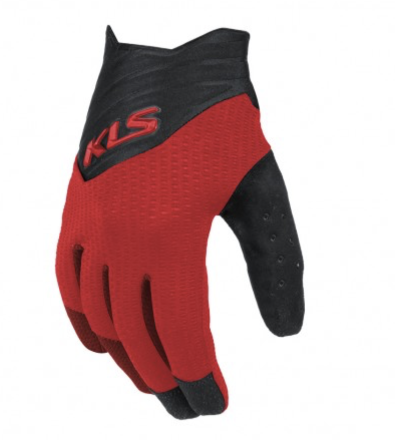 KLS CUTOUT LONG FINGER GLOVES L RED