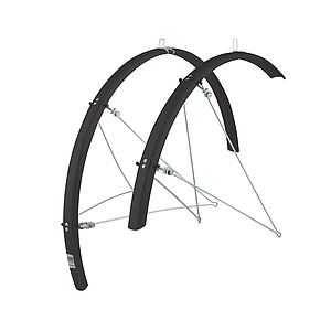 FORCE 700-28C MUDGUARD PAIR BLACK