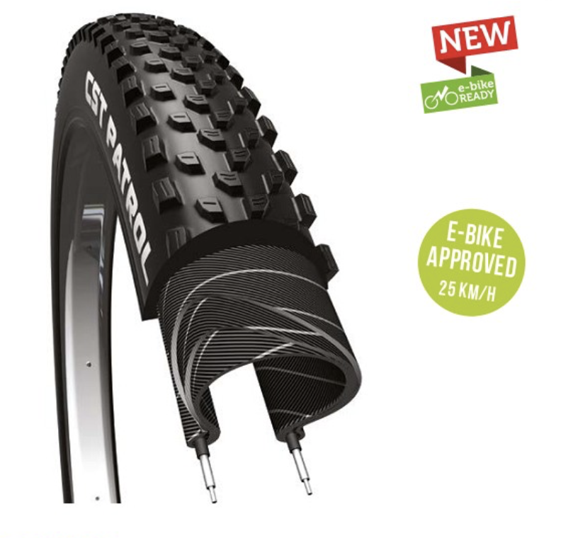 CST PATROL TYRE E BIKE APPROVED 27.5 X 2.60 ABX Distribution