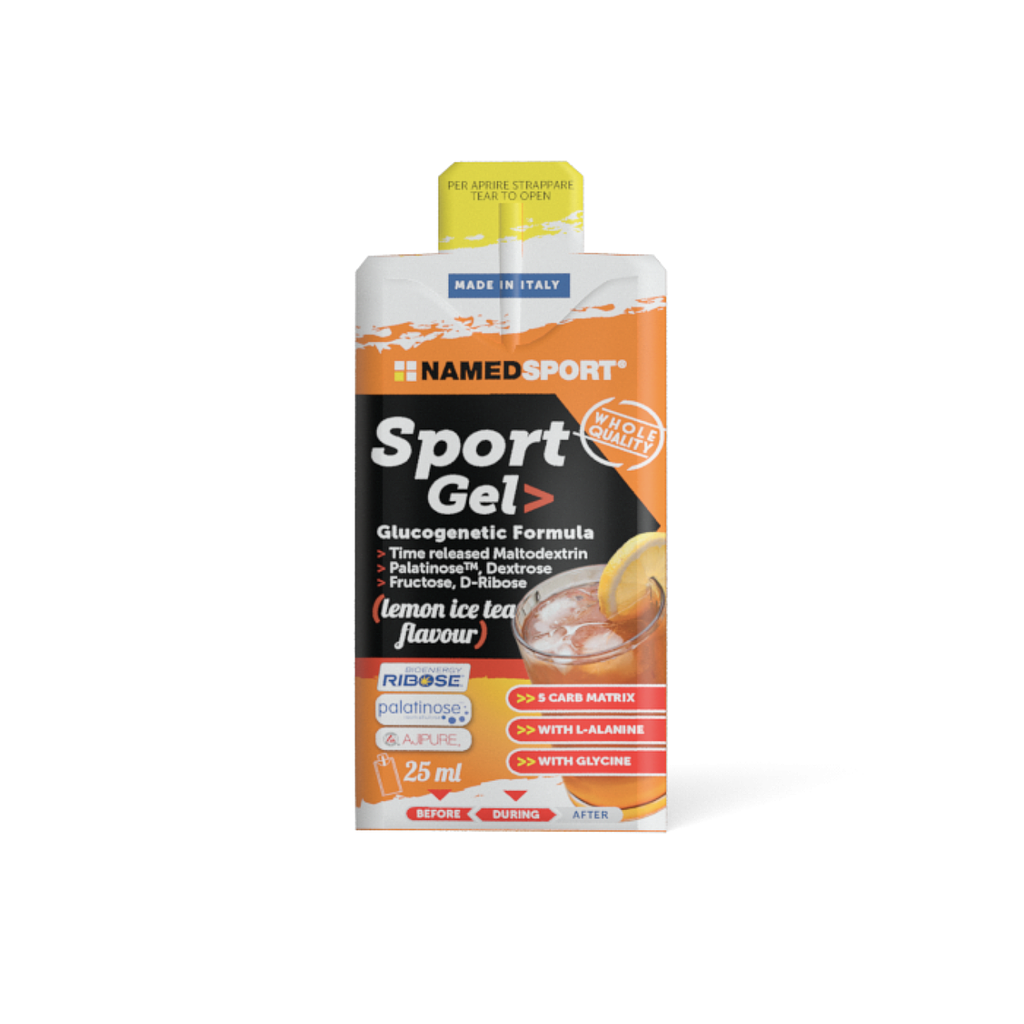 **NAMEDSPORT LEMON ICE TEA GLUCOGENTIC SPORTS GEL 25ML (BOX OF 32)