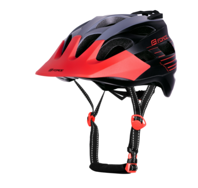 **FORCE RAPTOR MTB HELMET GREY/RED  S/M