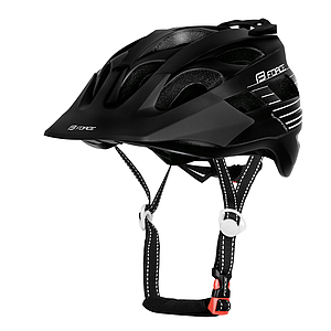 FORCE RAPTOR MTB HELMET BLACK/WHITE  S/M