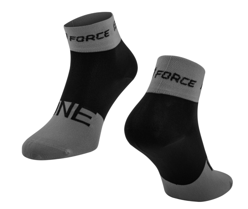 **FORCE ONE SOCKS L-XL/42-46 BLACK-GREY