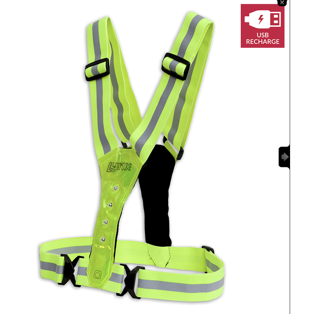 LYNX LED SPORT VEST USB ONE SIZE