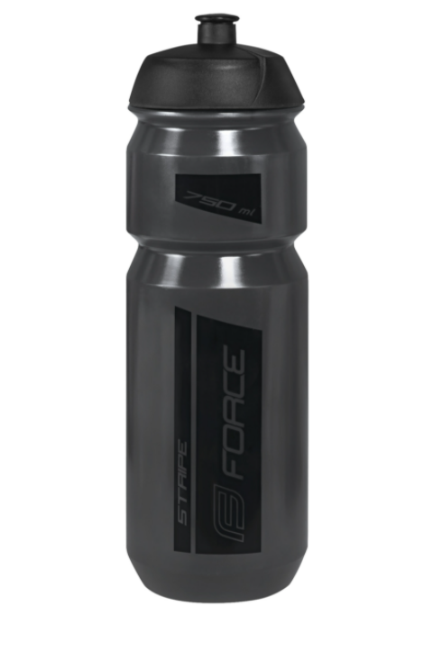 **FORCE STRIPE 0.75L DRINK BOTTLE TRANSPARENT DARK GREY